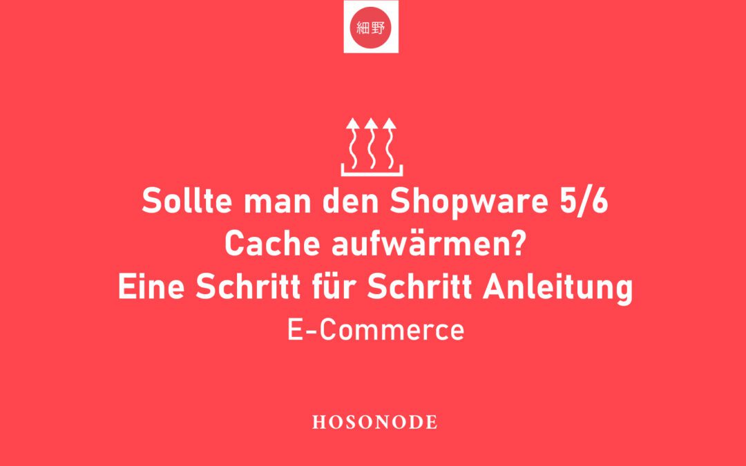 Sollte man den Shopware 5/6 Cache aufwärmen? Eine Schritt für Schritt Anleitung